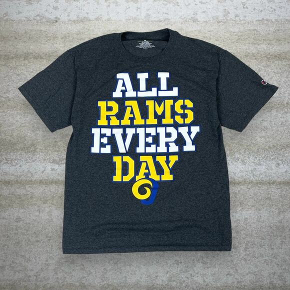 Champion Other - Vintage Y2K Los Angeles Rams Champion Shirt Mens M Dark Grey Cotton Short Sleeve